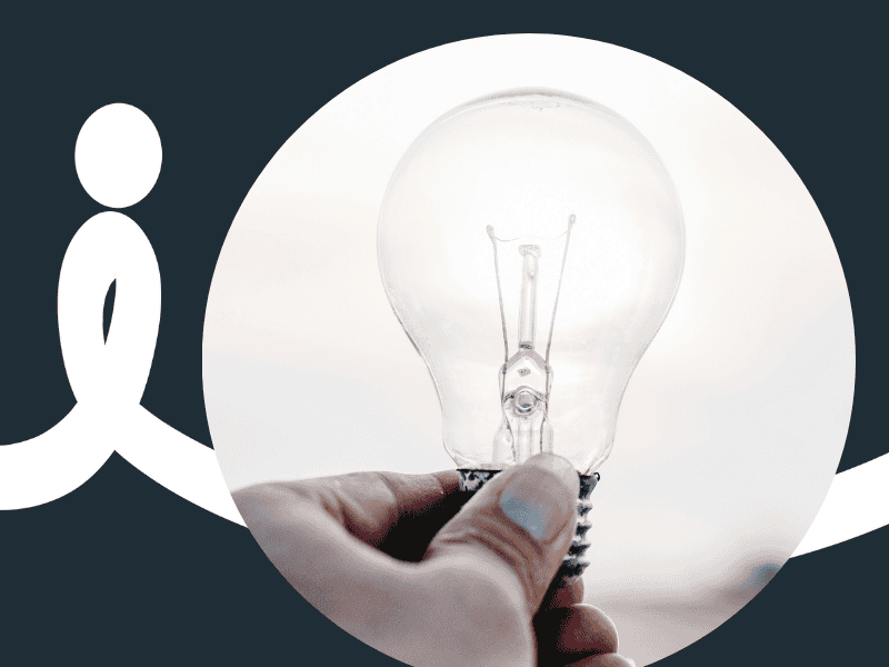 The Fair Co branded image with a hand holding a light globe