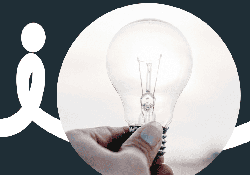 The Fair Co branded image with a hand holding a light globe